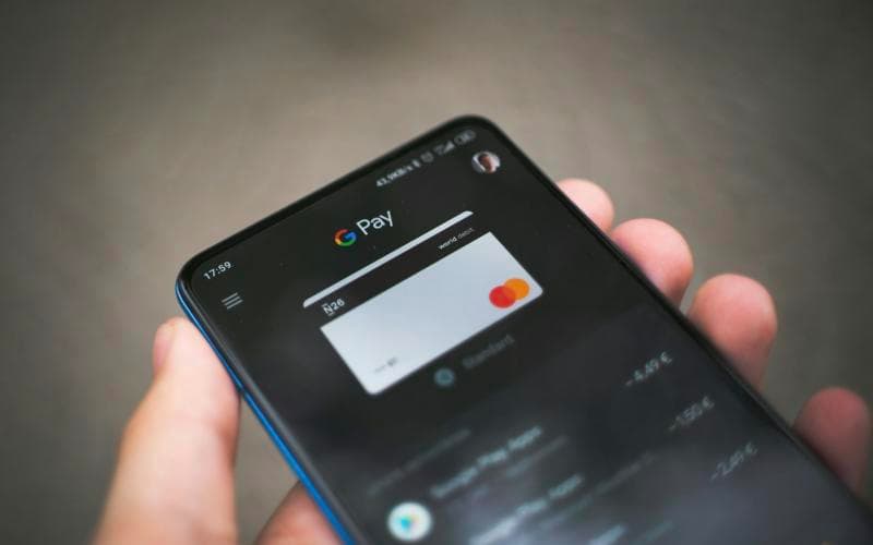 A phone showing a payment app